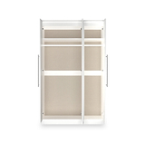 Bramwell Triple Mirrored Wardrobe White from Roseland Furniture