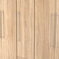 Bramwell 5 Door Wardrobe Oak from Roseland Furniture