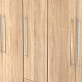 Bramwell 5 Door Wardrobe Oak from Roseland Furniture