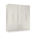 Bramwell 5 Door Wardrobe Grey from Roseland Furniture