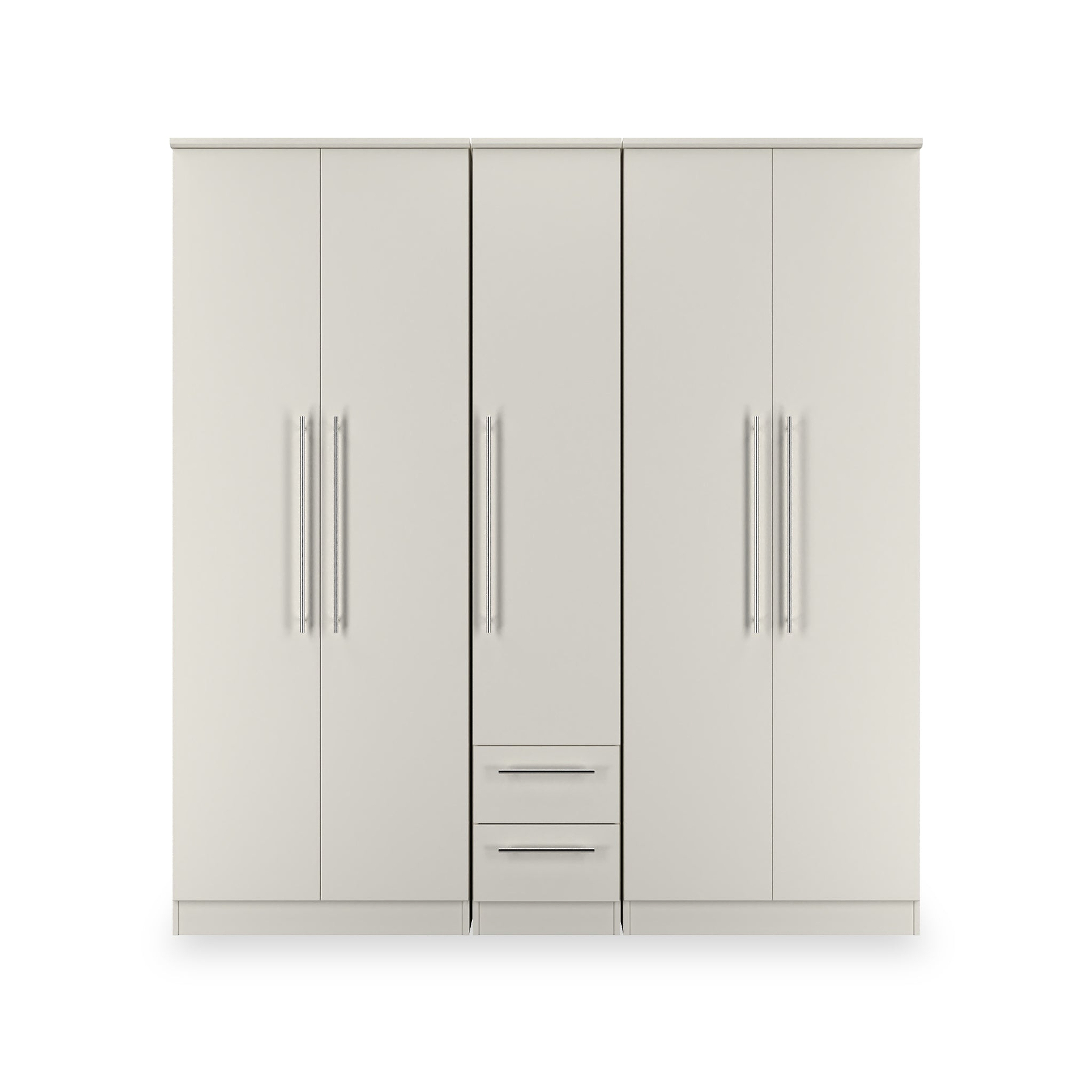 Bramwell 5 Door Wardrobe Grey from Roseland Furniture