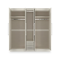 Bramwell 5 Door Wardrobe Grey from Roseland Furniture