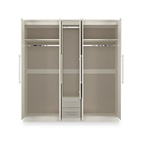 Bramwell 5 Door Wardrobe Grey from Roseland Furniture