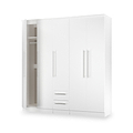 Bramwell 5 Door Wardrobe White from Roseland Furniture