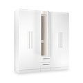 Bramwell 5 Door Wardrobe White from Roseland Furniture