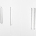 Bramwell 5 Door Wardrobe White from Roseland Furniture