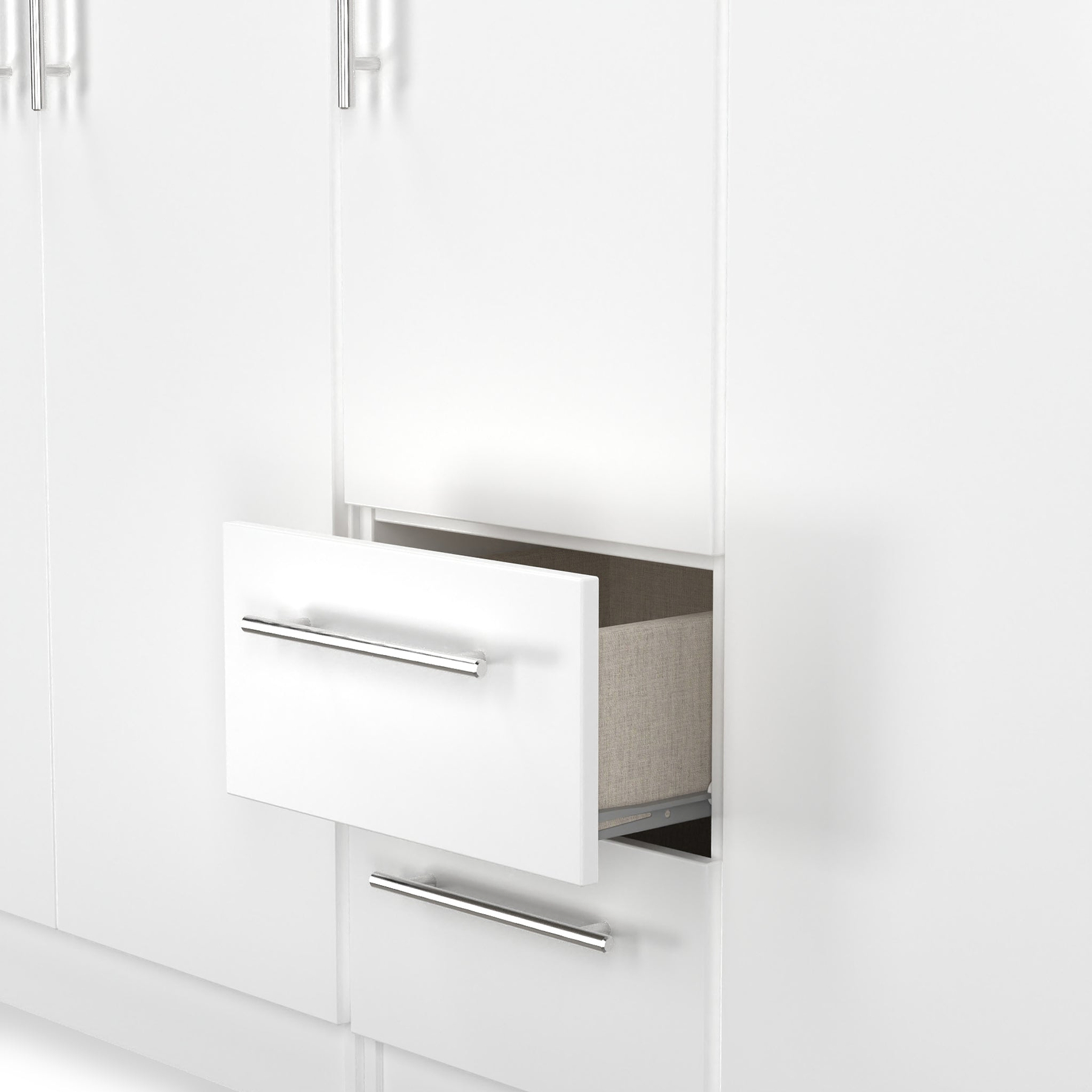 Bramwell 5 Door Wardrobe White from Roseland Furniture