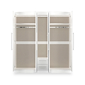 Bramwell 5 Door Wardrobe White from Roseland Furniture