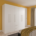 Bramwell 5 Door Wardrobe White from Roseland Furniture