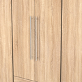 Bramwell 6 Door Wardrobe Oak from Roseland Furniture
