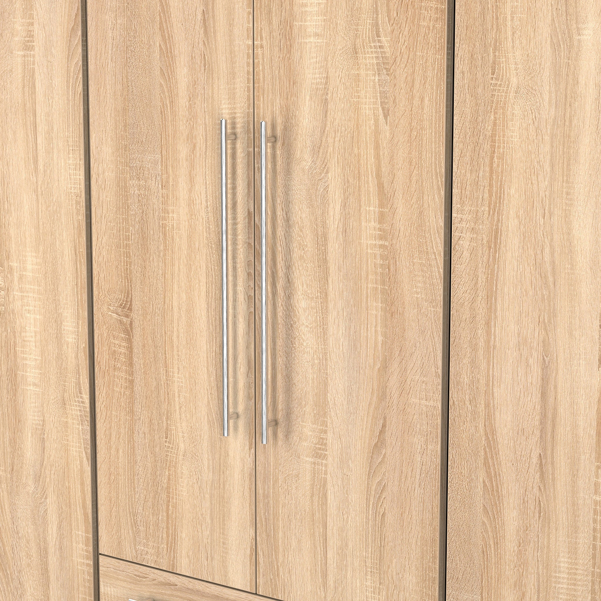 Bramwell 6 Door Wardrobe Oak from Roseland Furniture