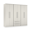 Bramwell 6 Door Wardrobe Grey from Roseland Furniture