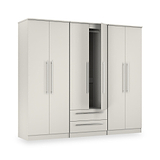 Bramwell 6 Door Wardrobe Grey from Roseland Furniture