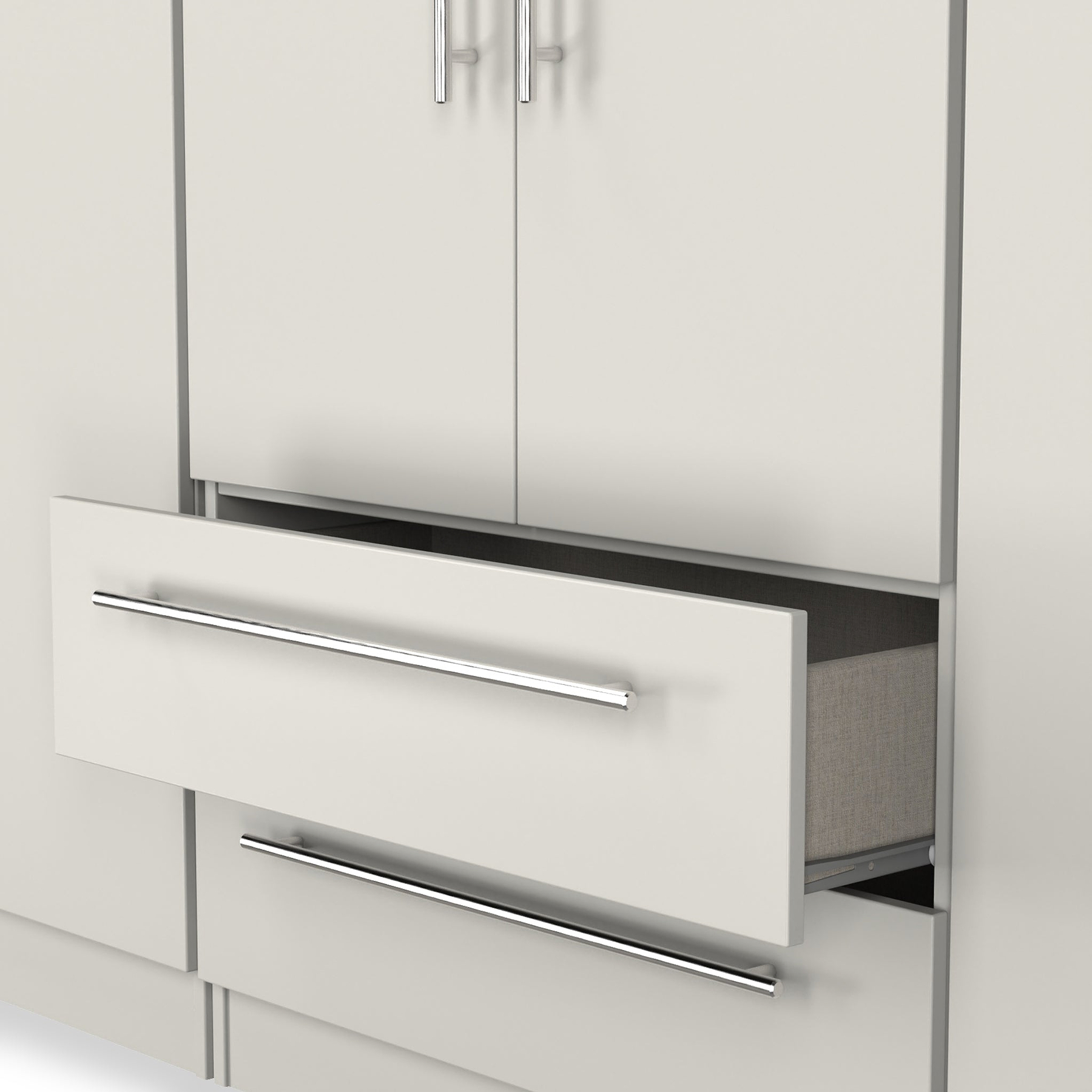 Bramwell 6 Door Wardrobe Grey from Roseland Furniture