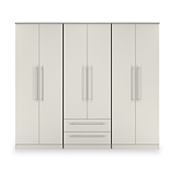 Bramwell 6 Door Wardrobe Grey from Roseland Furniture