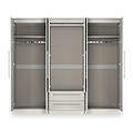 Bramwell 6 Door Wardrobe Grey from Roseland Furniture