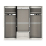 Bramwell 6 Door Wardrobe Grey from Roseland Furniture
