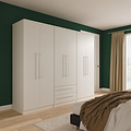 Bramwell 6 Door Wardrobe Grey from Roseland Furniture