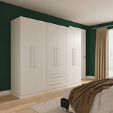 Bramwell 6 Door Wardrobe Grey from Roseland Furniture