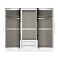 Bramwell 6 Door Wardrobe White from Roseland Furniture