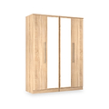 Bramwell 4 Door Wardrobe Oak from Roseland Furniture
