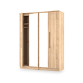 Bramwell 4 Door Wardrobe Oak from Roseland Furniture