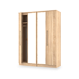 Bramwell 4 Door Wardrobe Oak from Roseland Furniture