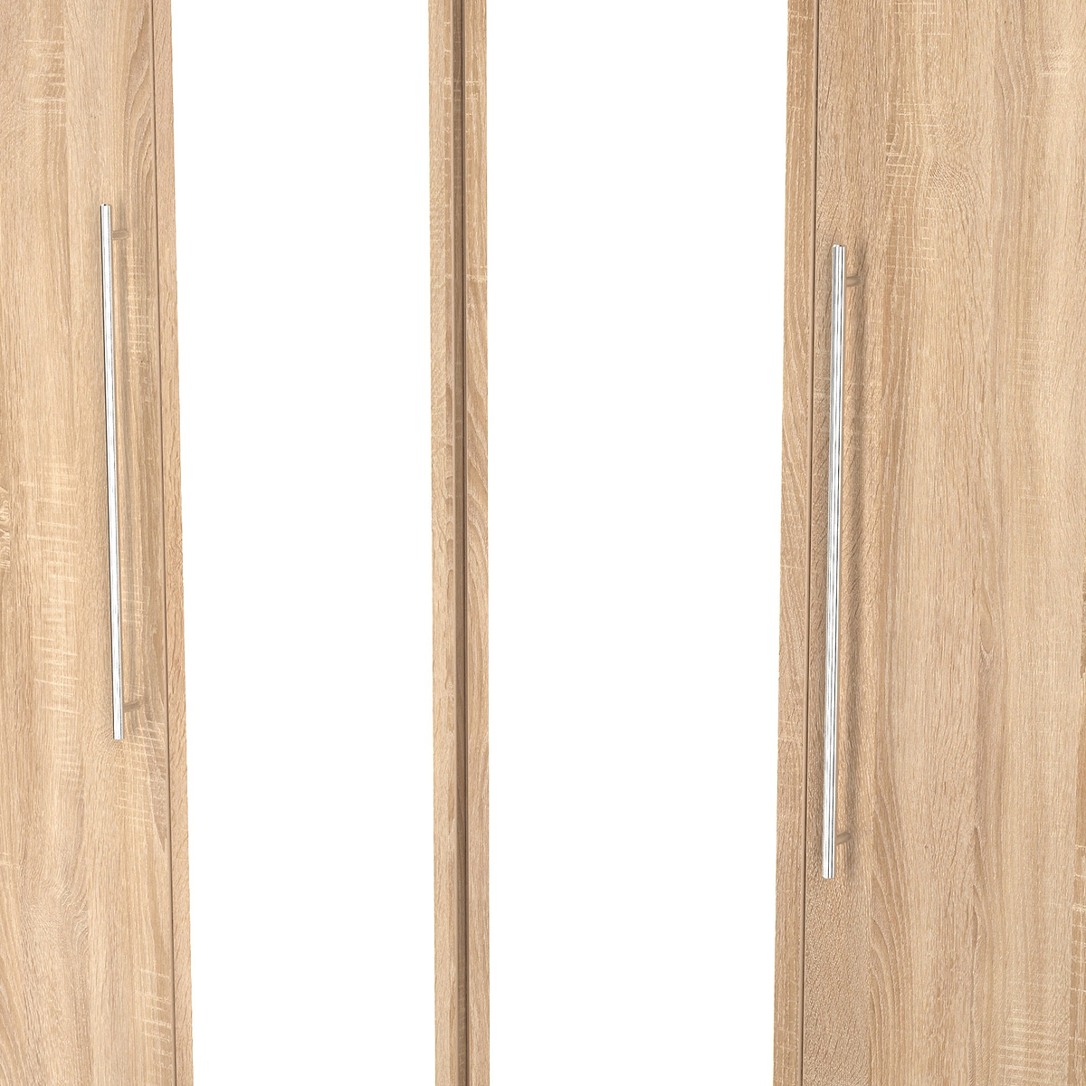 Bramwell 4 Door Wardrobe Oak from Roseland Furniture