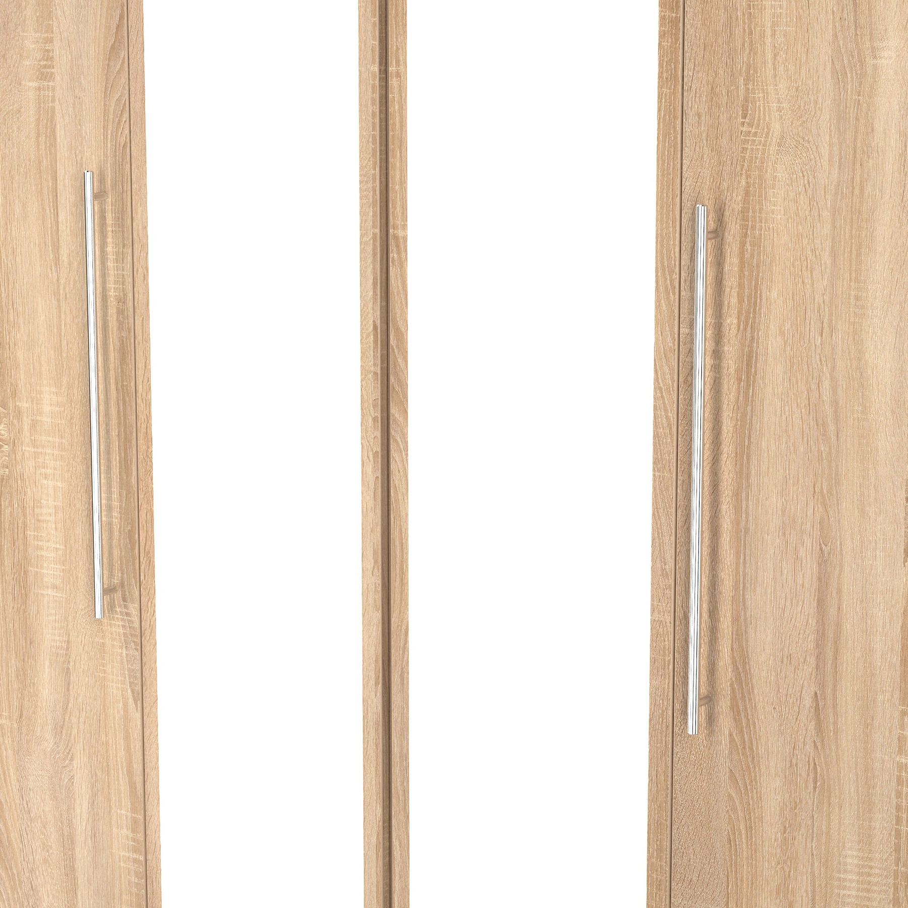 Bramwell 4 Door Wardrobe Oak from Roseland Furniture