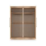 Bramwell 4 Door Wardrobe Oak from Roseland Furniture