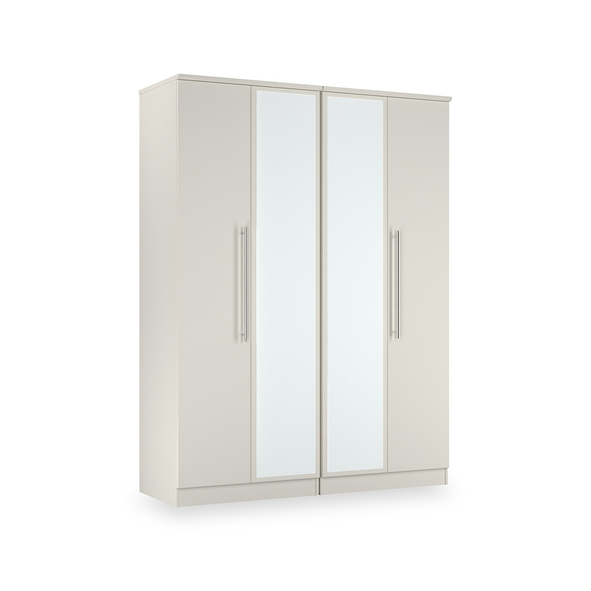 Bramwell 4 Door Wardrobe Grey from Roseland Furniture