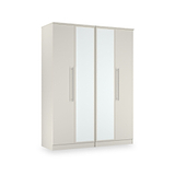 Bramwell 4 Door Wardrobe Grey from Roseland Furniture