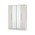 Bramwell 4 Door Wardrobe Grey from Roseland Furniture