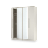 Bramwell 4 Door Wardrobe Grey from Roseland Furniture