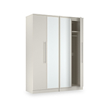 Bramwell 4 Door Wardrobe Grey from Roseland Furniture