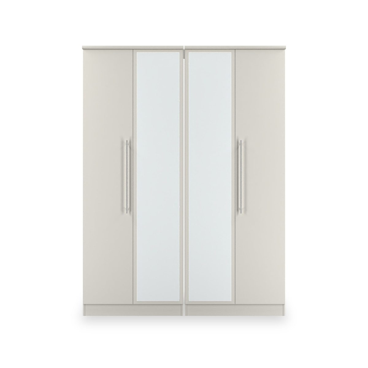 Bramwell 4 Door Wardrobe Grey from Roseland Furniture