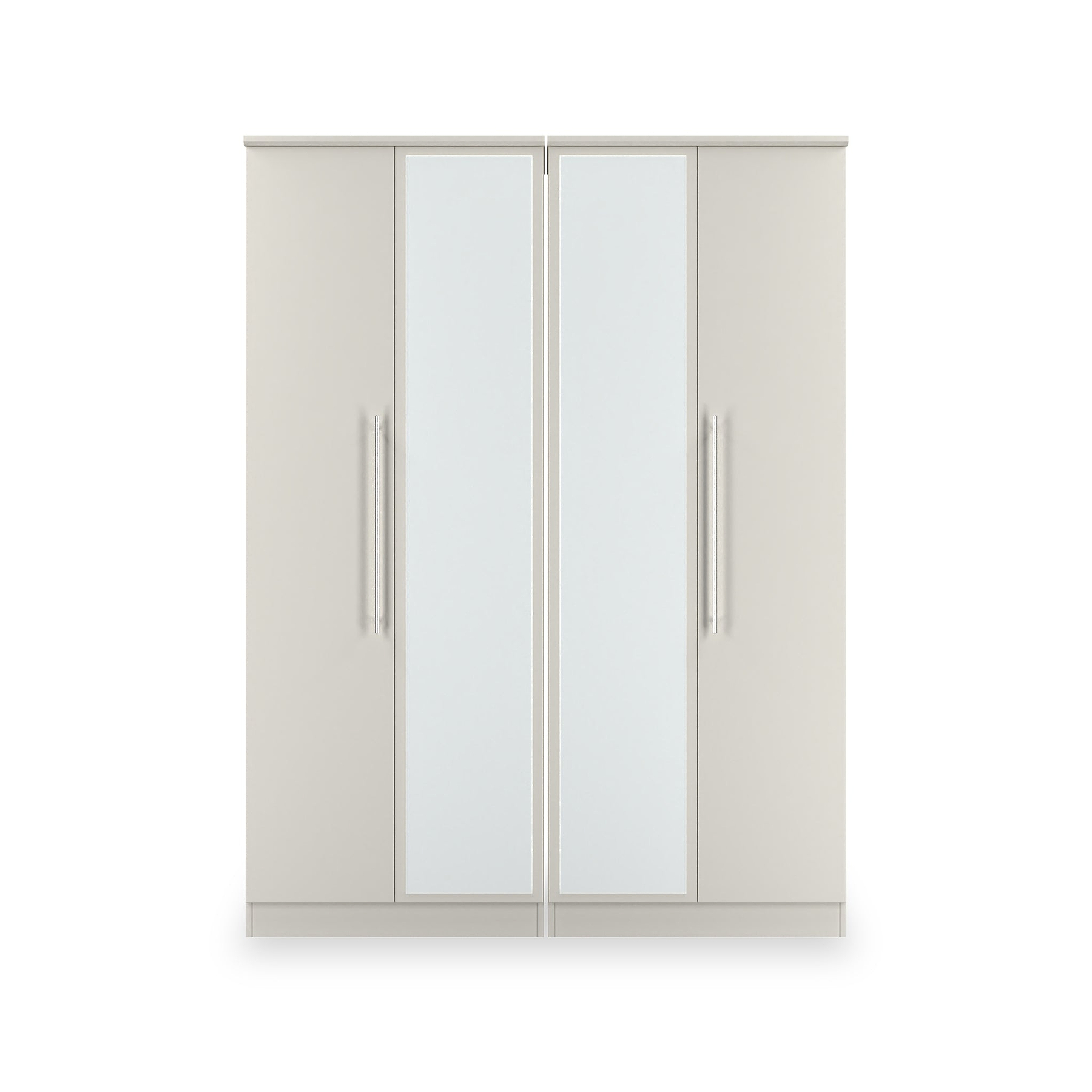 Bramwell 4 Door Wardrobe Grey from Roseland Furniture