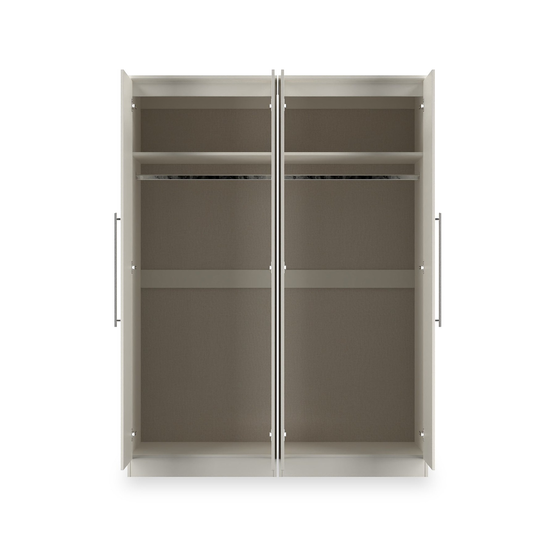 Bramwell 4 Door Wardrobe Grey from Roseland Furniture
