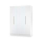 Bramwell 4 Door Wardrobe White from Roseland Furniture