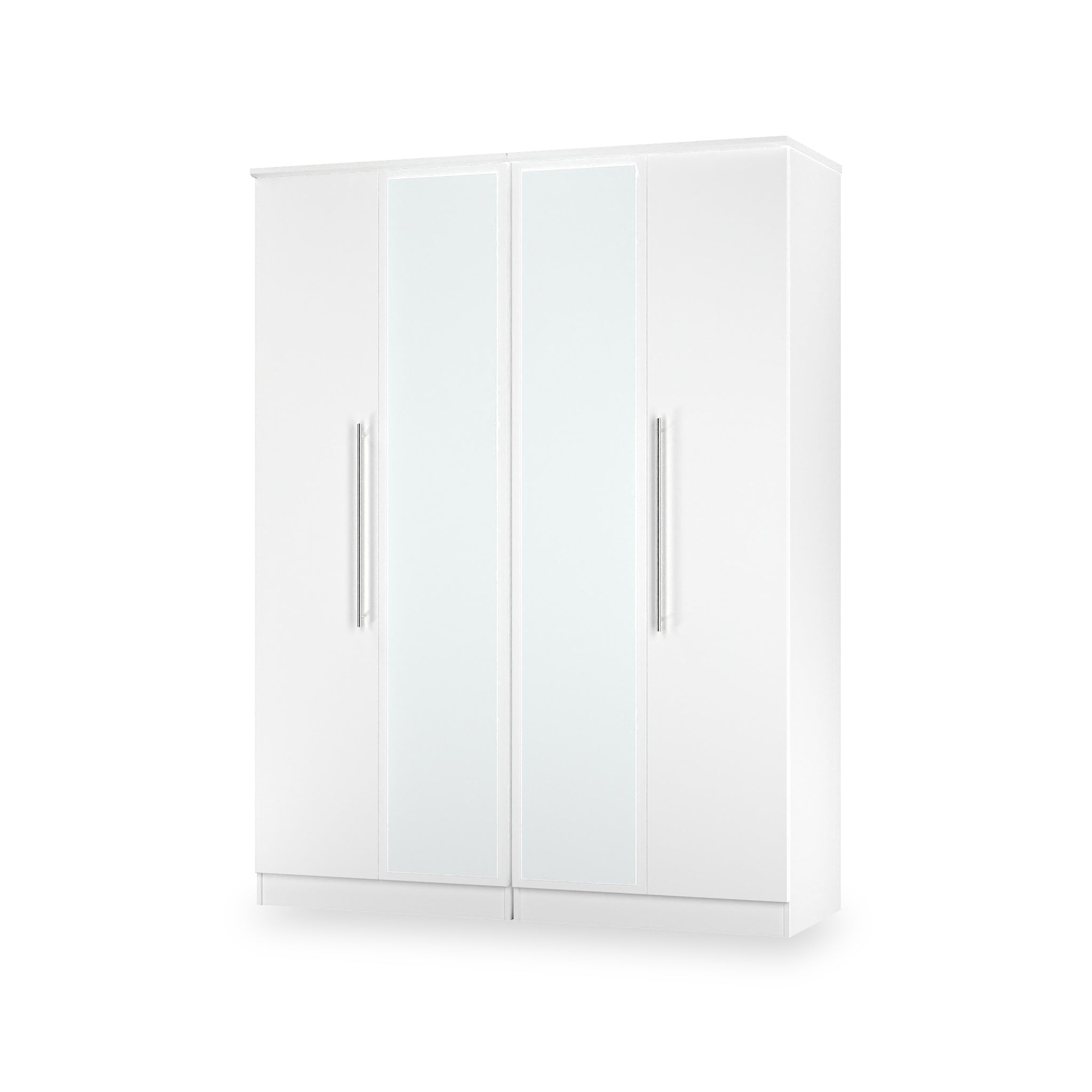 Bramwell 4 Door Wardrobe White from Roseland Furniture