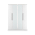 Bramwell 4 Door Wardrobe White from Roseland Furniture