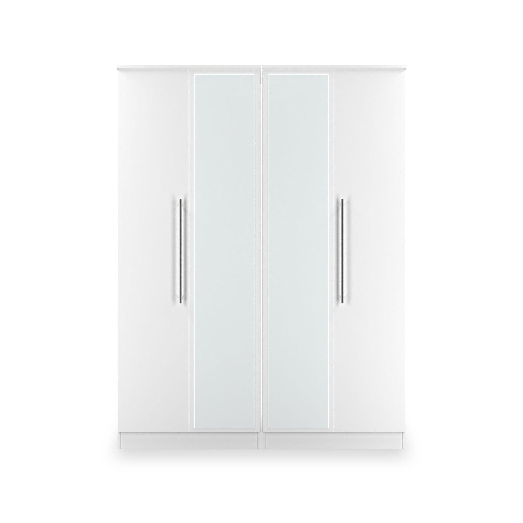 Bramwell 4 Door Wardrobe White from Roseland Furniture