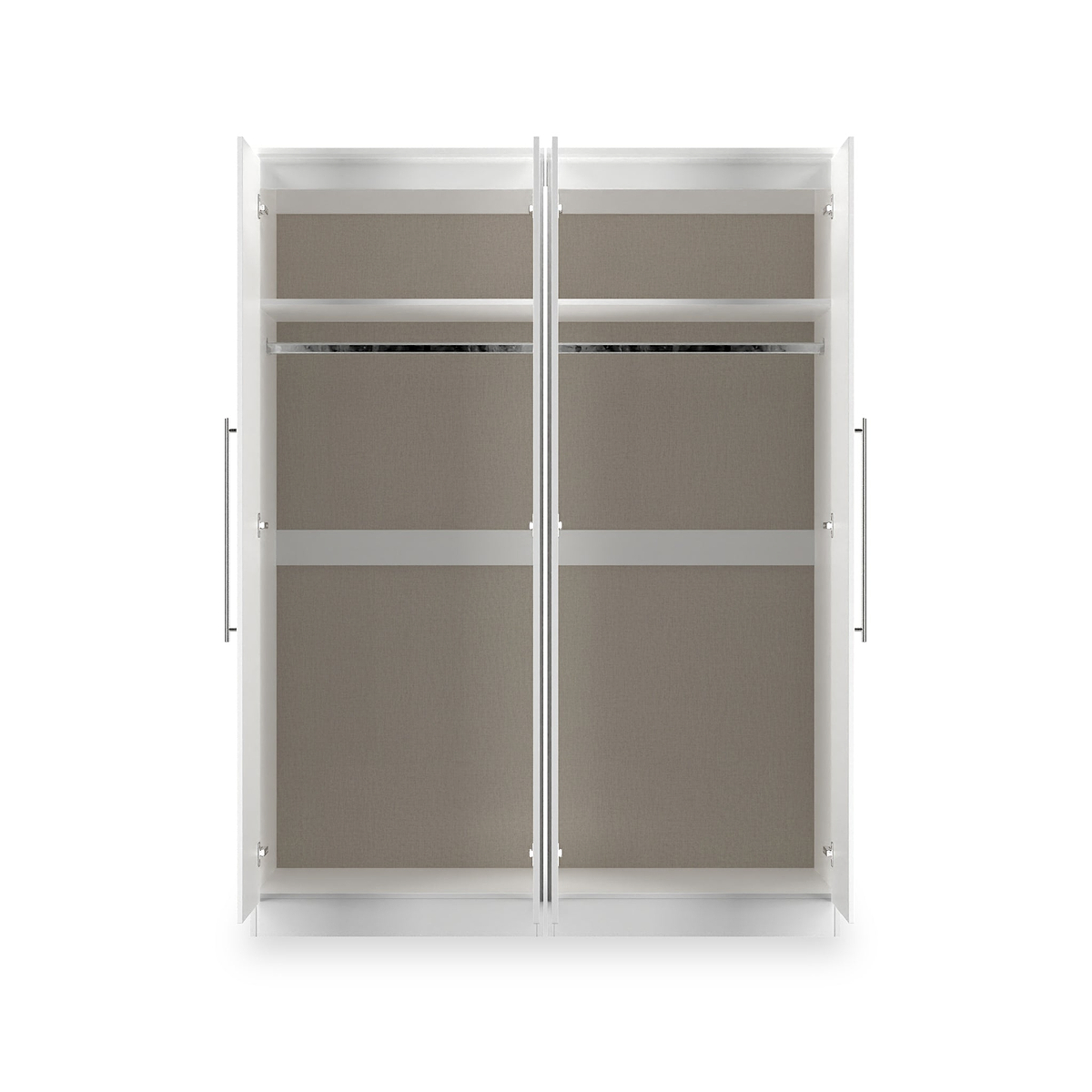 Bramwell 4 Door Wardrobe White from Roseland Furniture