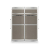 Bramwell 4 Door Wardrobe White from Roseland Furniture