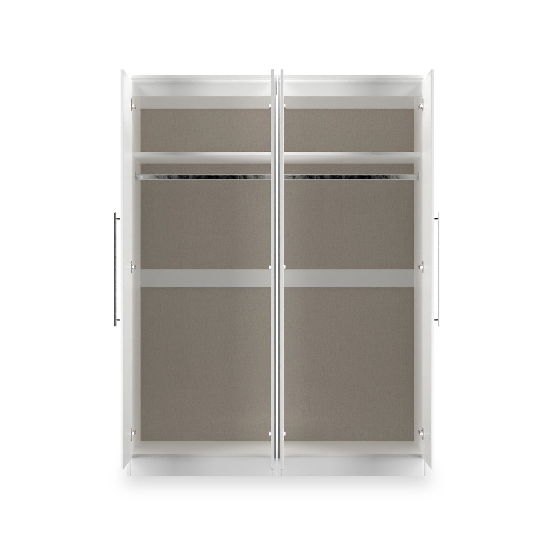 Bramwell 4 Door Wardrobe White from Roseland Furniture