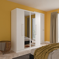 Bramwell 4 Door Wardrobe White from Roseland Furniture