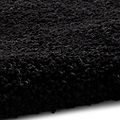 Roswell Black Stain Resistant Shaggy Rug