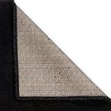 Roswell Black Stain Resistant Shaggy Rug