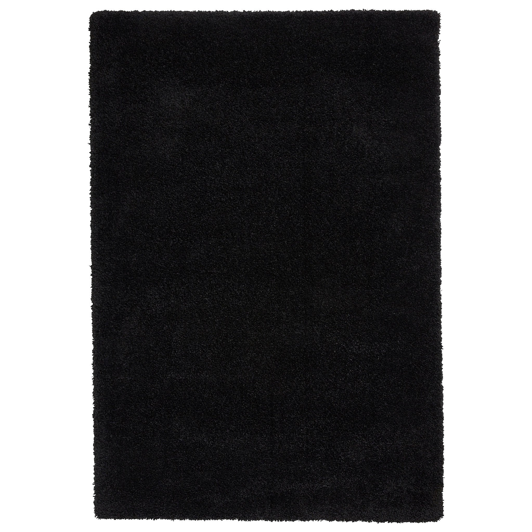 Roswell Black Stain Resistant Shaggy Rug from Roseland Furniture