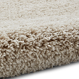 Roswell Cream Stain Resistant Shaggy Rug 